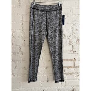 Marika High Rise Leggings Womens M 10/12 Space Dye Charcoal Hidden Pocket NWT
